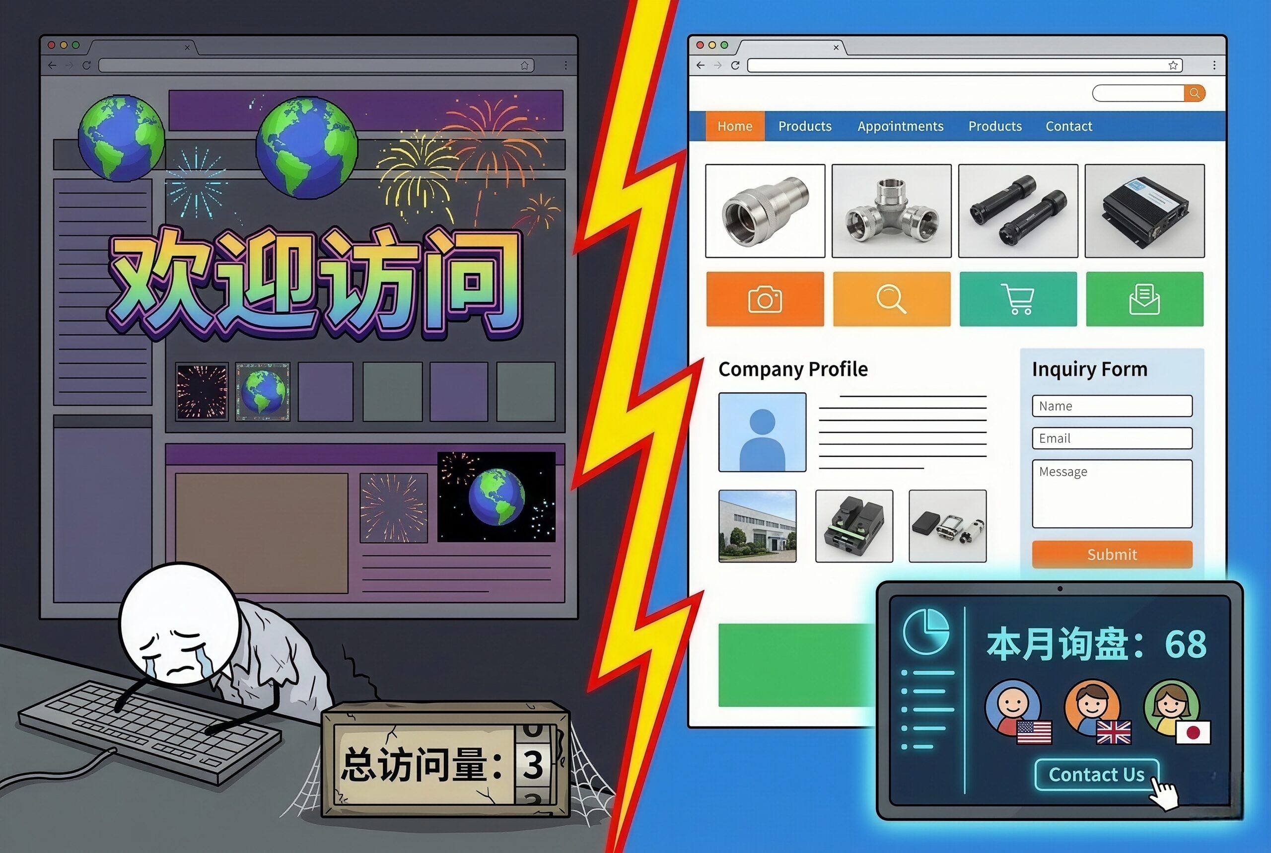 外贸独立站询盘